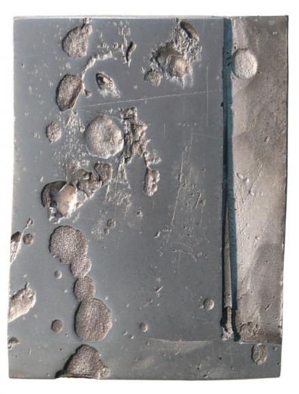 "Untitled" (aluminum) 2010 Wolfgang Flad, aluminium, relief, artwork, wallpiece, wallsculpture,