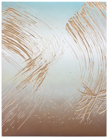 "UNTITLED fade broom C" 2016 Wolfgang Flad, Relief, artwork, wallsculpture, wood, Holz, Kunst, broom, Pinsel