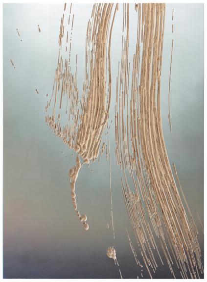 "UNTITLED fade broom" 2016 Wolfgang Flad, Relief, artwork, wallsculpture, wood, Holz, Kunst, broom, Pinsel