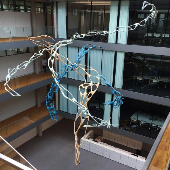 "Supersynapse" 2017 Wolfgang Flad, relief, installation, art in building