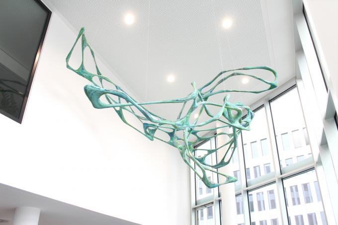 "Untitled" 2017 Wolfgang Flad, relief, installation, art in building
