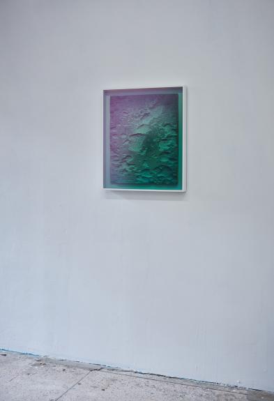 "dark side of the moon B927" 2019 Wolfgang Flad, Relief, artwork, wallpiece, mixed media